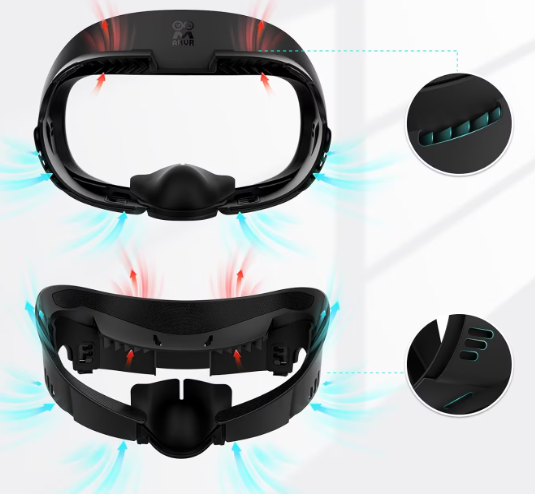 facial interface ventilation system